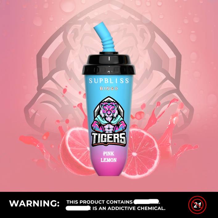 Fumot RandM Vape | RandM Supbliss Bingo 00P2260 8000 Vape-Pod-Gerät 1 Stk rosa Zitrone